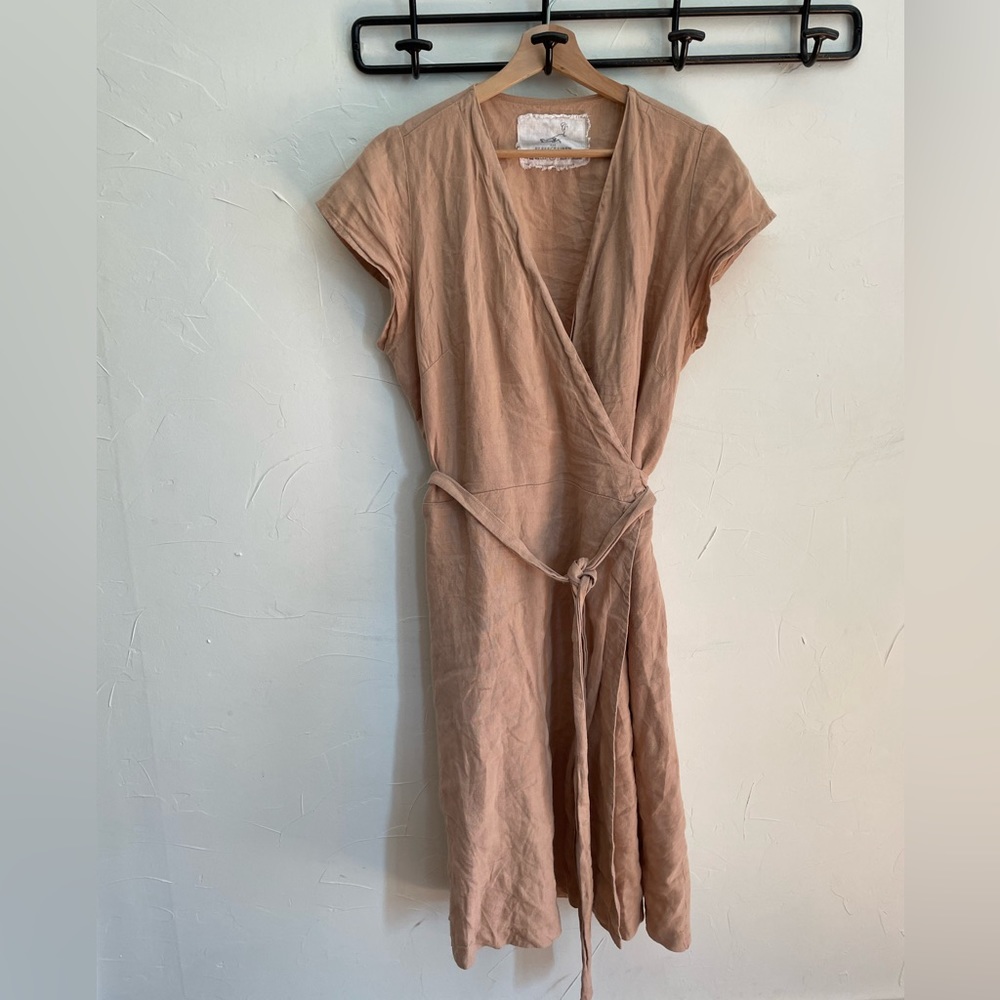 Not perfect linen Cannes wrap dress